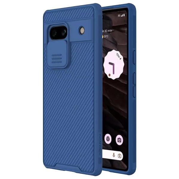 Nillkin For Google Pixel 7A CamShield Series Shockproof Heavy Duty Protective Case With Slide Camera Cover - Blue Nillkin For Google Pixel 7A CamShield Series Shockproof Heavy Duty Protective Case With Slide Camera Cover - Blue